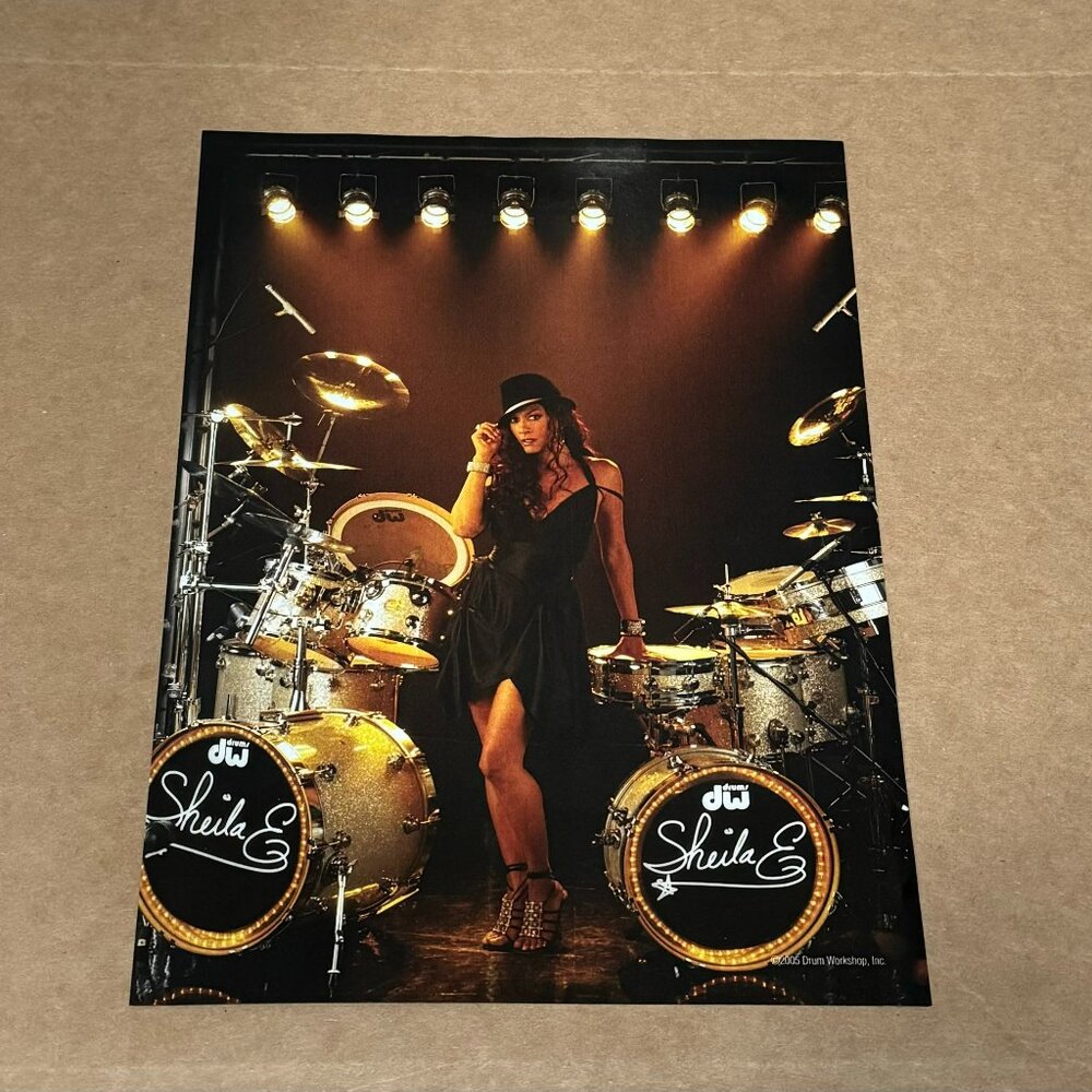 Shelia E - DW DRUMS - 2005 Print Advertisement